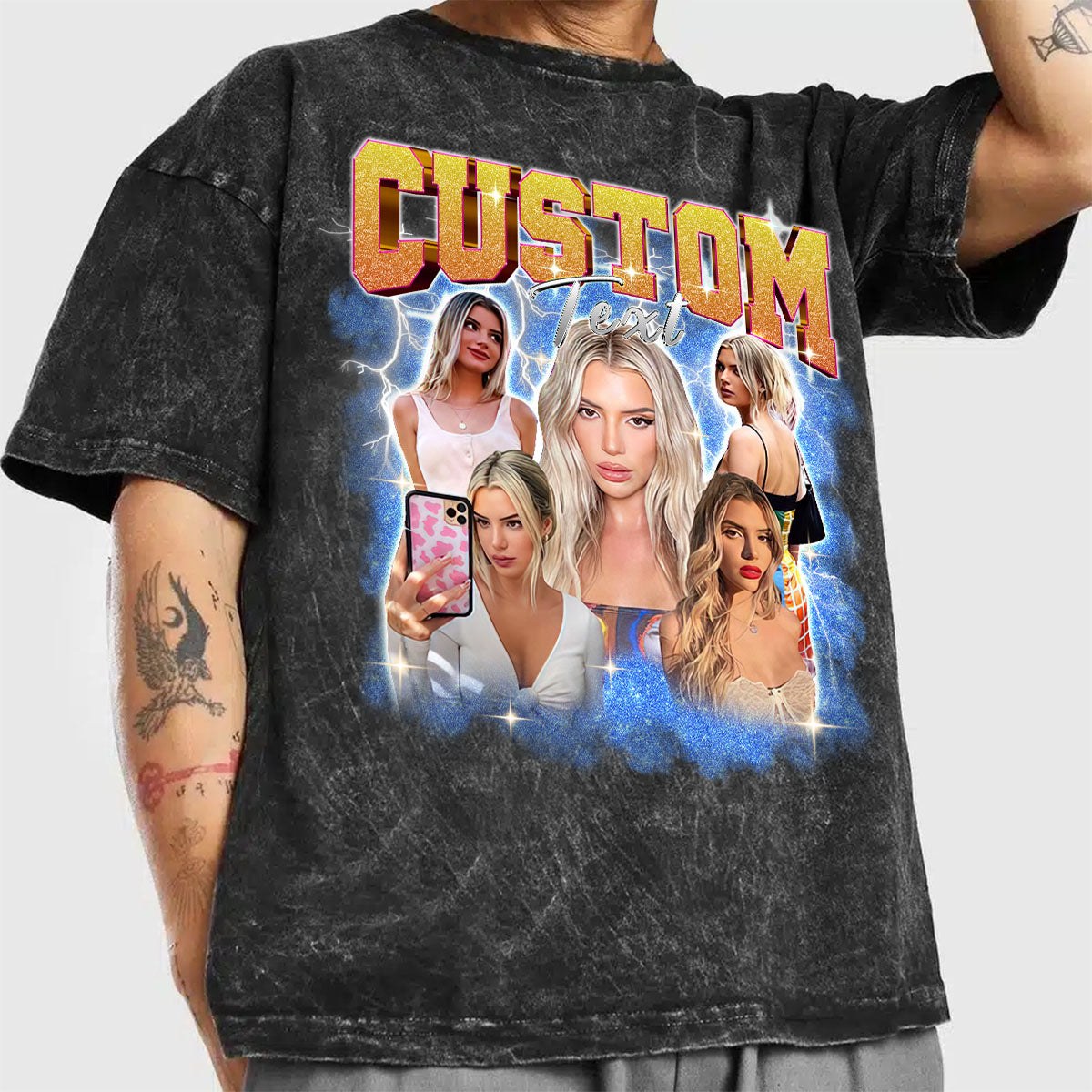 Custom Bootleg Unisex Mineral Wash T-shirt, easychoo.com