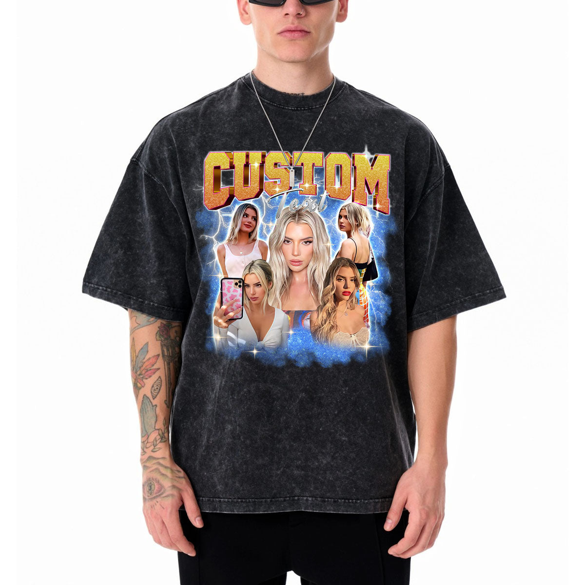 Custom Bootleg Unisex Mineral Wash T-shirt, easychoo.com