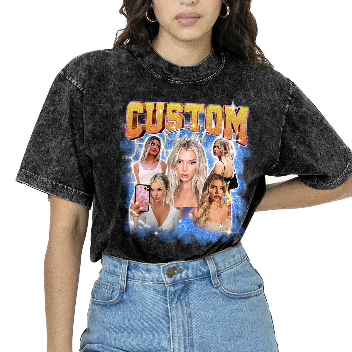 Custom Bootleg Unisex Mineral Wash T-shirt, easychoo.com