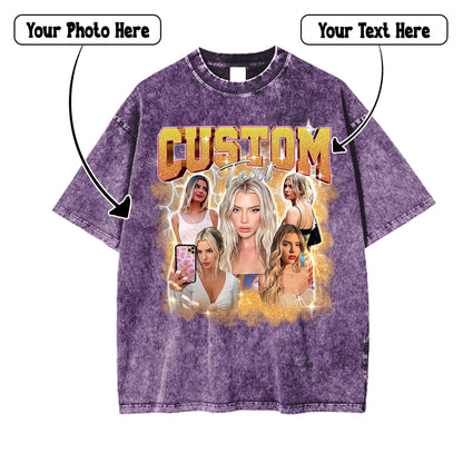 Custom Bootleg Unisex Mineral Wash T-shirt, easychoo.com