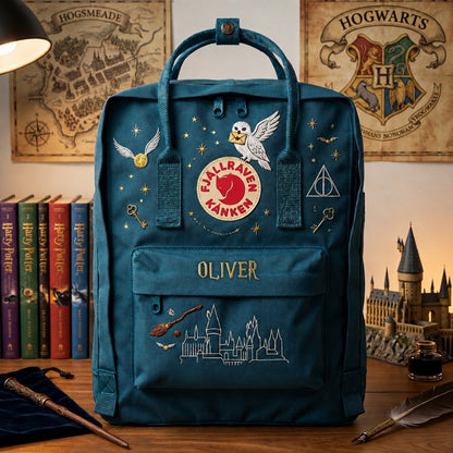 Harry Potter Fjallraven Kanken Hand-Embroidered Backpack