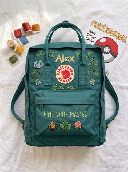 Pokemon Fjallraven Kanken Hand-Embroidered Backpack