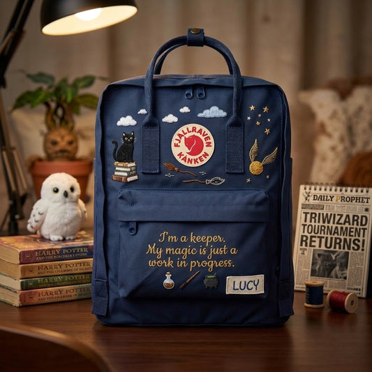Harry Potter Fjallraven Kanken Hand-Embroidered Backpack