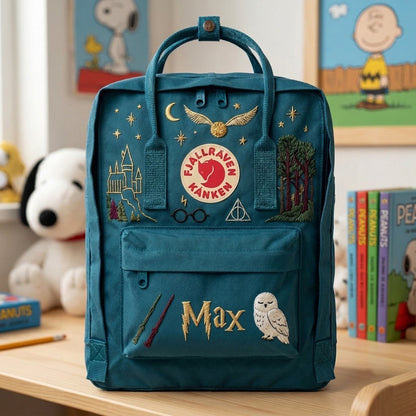 Sac à dos Fjallraven Kanken Harry Potter brodé à la main