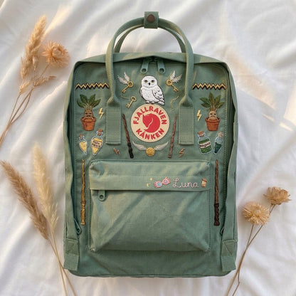 Harry Potter Fjallraven Kanken Hand-Embroidered Backpack