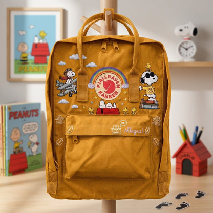 Snoopy Fjallraven Kanken Hand-Embroidered Backpack