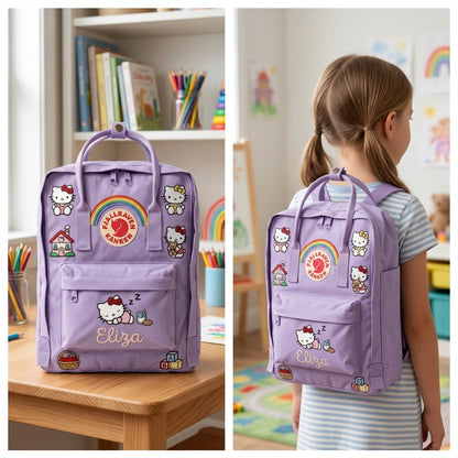 Hello Kitty Fjallraven Kanken Hand-Embroidered Backpack