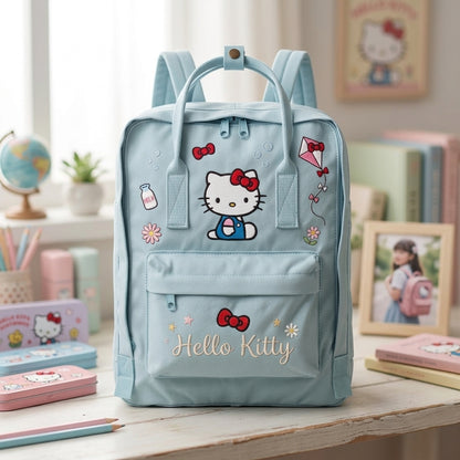 Hello Kitty Fjallraven Kanken Hand-Embroidered Backpack