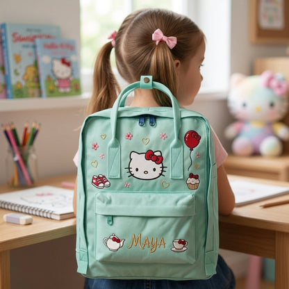 Hello Kitty Fjallraven Kanken Hand-Embroidered Backpack