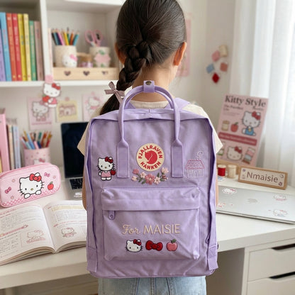 Hello Kitty Fjallraven Kanken Hand-Embroidered Backpack