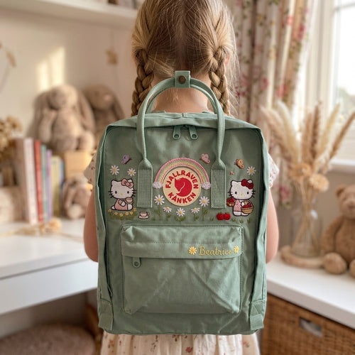 Hello Kitty Fjallraven Kanken Hand-Embroidered Backpack
