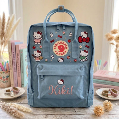 Hello Kitty Fjallraven Kanken Hand-Embroidered Backpack