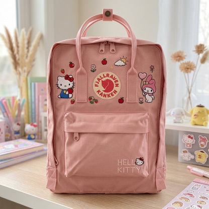 Hello Kitty Fjallraven Kanken Hand-Embroidered Backpack
