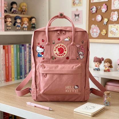 Hello Kitty Fjallraven Kanken Hand-Embroidered Backpack