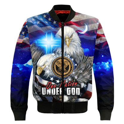 One nation under God- All Over Prints Hoodie Shirt