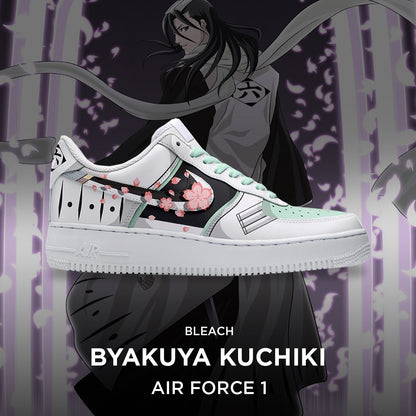 Byakuya Kuchiki - Bleach AF1 Embossed Logo Sneakers - AZ26160921