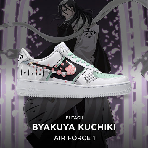 Byakuya Kuchiki - Bleach AF1 Embossed Logo Sneakers - AZ26160921