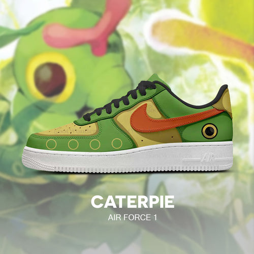 Caterpie - Pokémon AF1 Embossed Logo Sneakers - AZ26100329