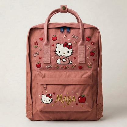 Hello Kitty Fjallraven Kanken Hand-Embroidered Backpack