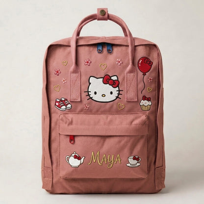 Hello Kitty Fjallraven Kanken Hand-Embroidered Backpack