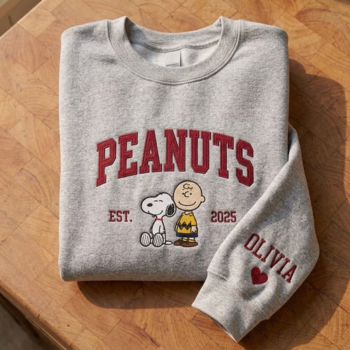 Custom Embroidered Snoopy T-Shirt, Sweatshirt, Hoodie