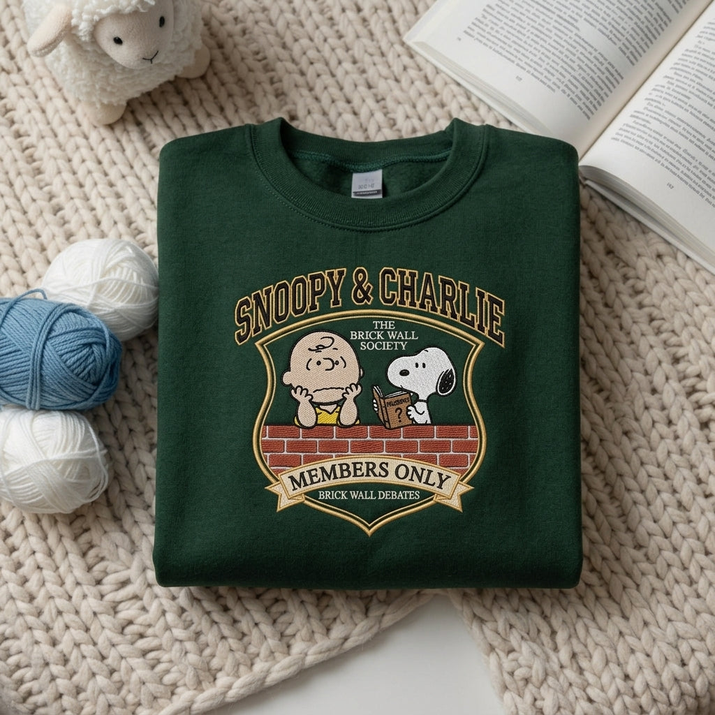 Custom Embroidered Snoopy T-Shirt, Sweatshirt, Hoodie