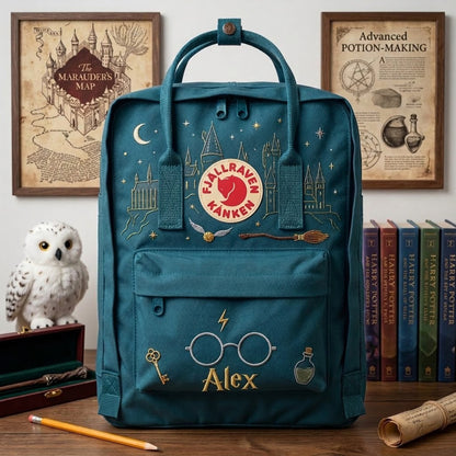 Sac à dos Fjallraven Kanken Harry Potter brodé à la main