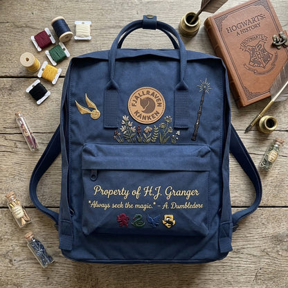 Harry Potter Fjallraven Kanken Hand-Embroidered Backpack