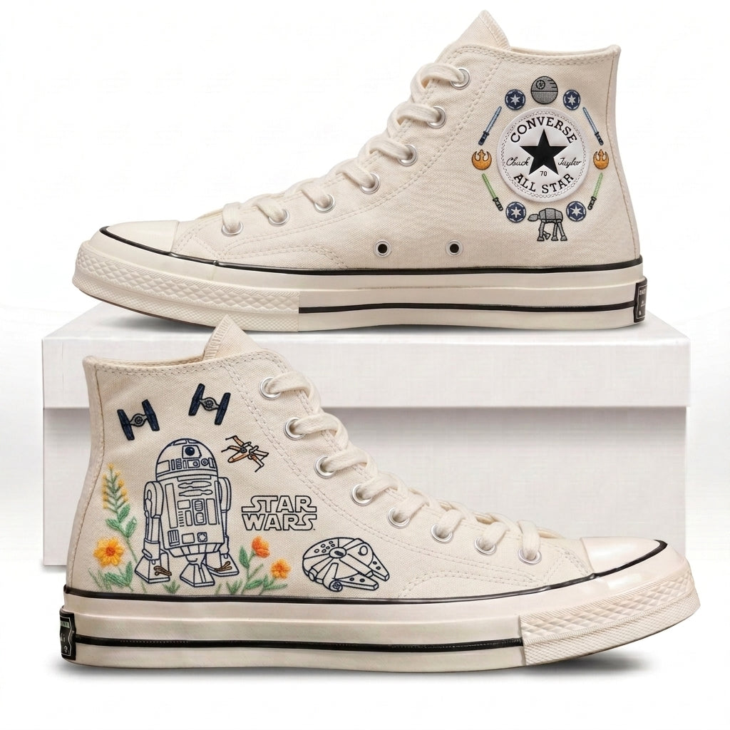 Star Wars Hand-Embroidered Converse Chuck Taylor 1970s - All Star Classic
