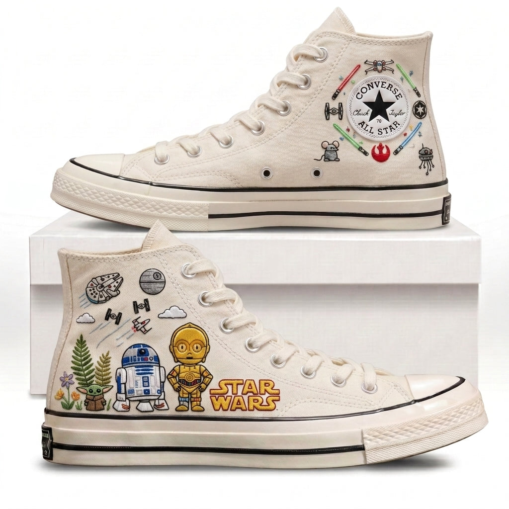 Star Wars Hand-Embroidered Converse Chuck Taylor 1970s - All Star Classic