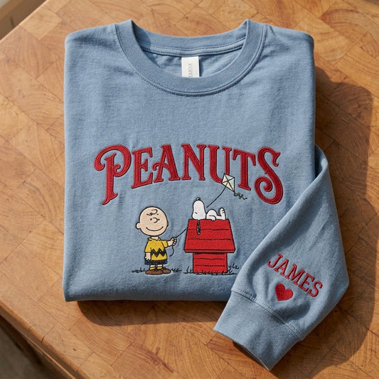Custom Embroidered Snoopy T-Shirt, Sweatshirt, Hoodie