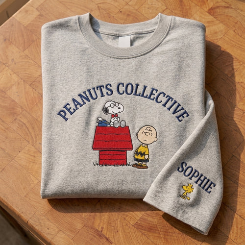 Custom Embroidered Snoopy T-Shirt, Sweatshirt, Hoodie