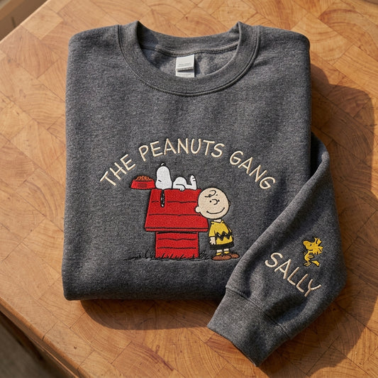 Custom Embroidered Snoopy T-Shirt, Sweatshirt, Hoodie