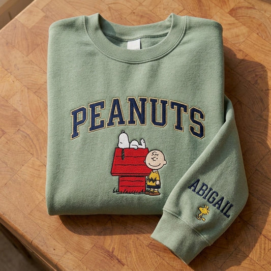 Custom Embroidered Snoopy T-Shirt, Sweatshirt, Hoodie
