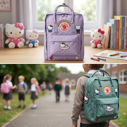 Hello Kitty Fjallraven Kanken Hand-Embroidered Backpack