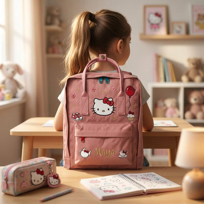 Hello Kitty Fjallraven Kanken Hand-Embroidered Backpack