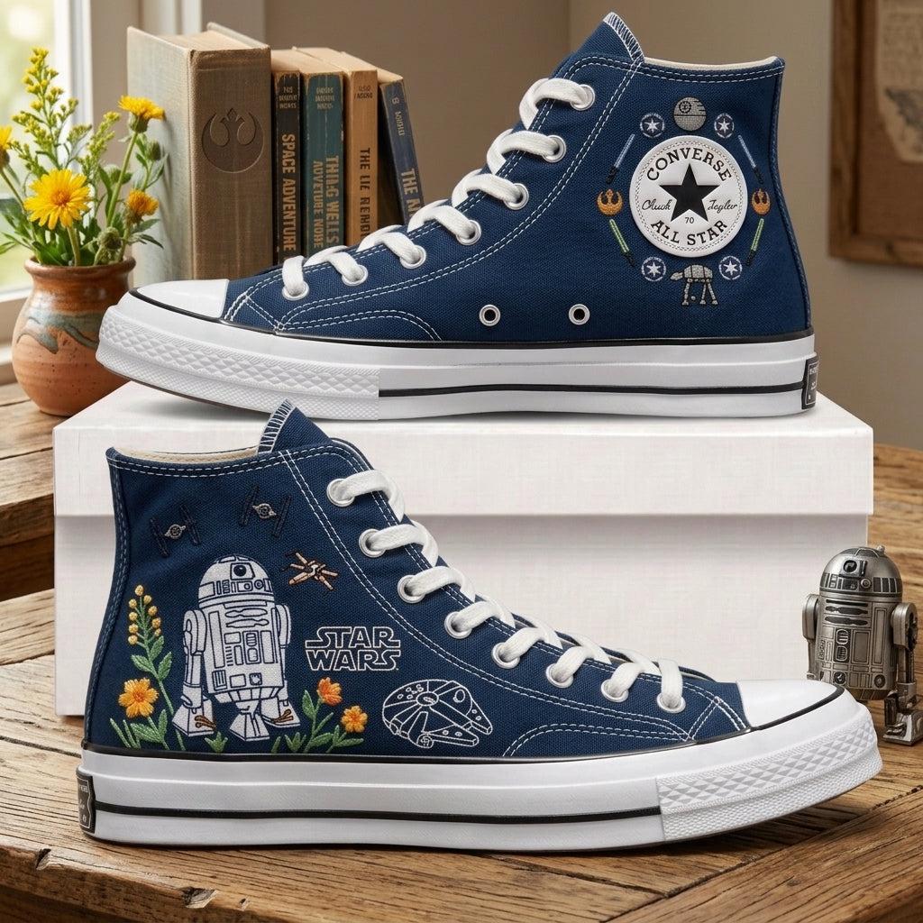 Star Wars Hand-Embroidered Converse Chuck Taylor 1970s - All Star Classic
