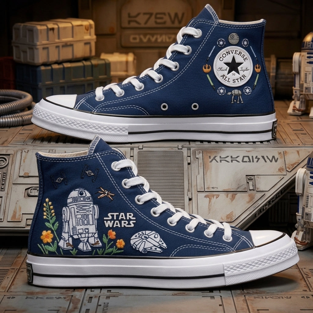 Star Wars Hand-Embroidered Converse Chuck Taylor 1970s - All Star Classic