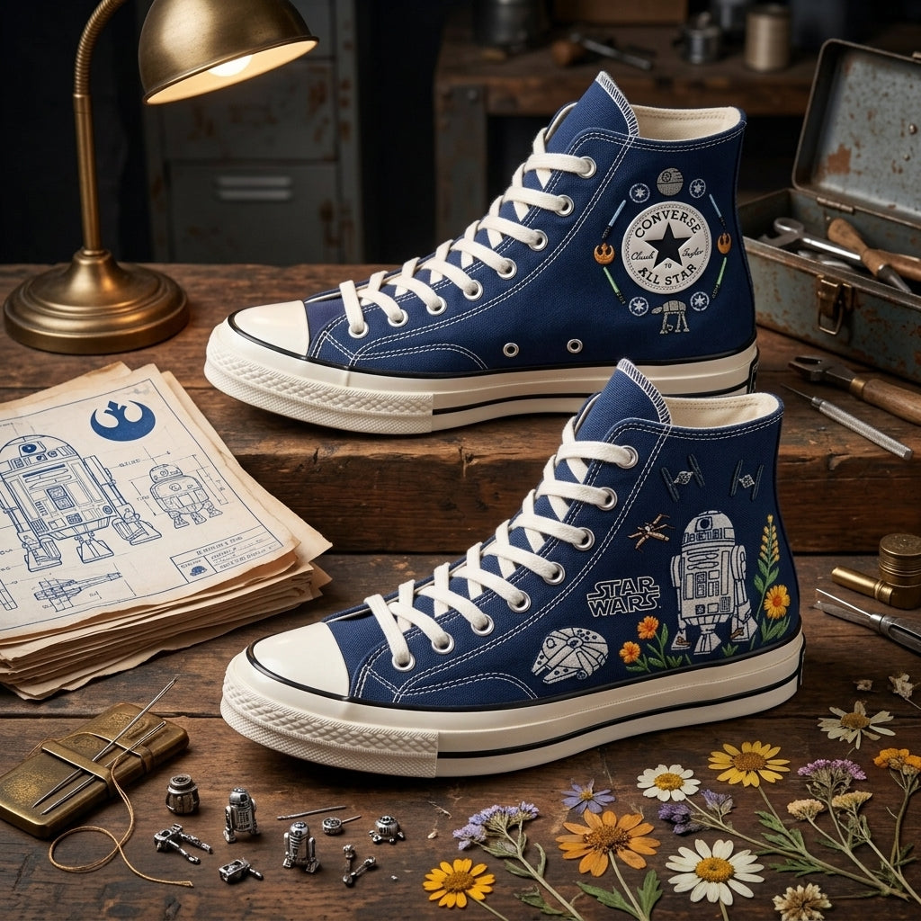Star Wars Hand-Embroidered Converse Chuck Taylor 1970s - All Star Classic