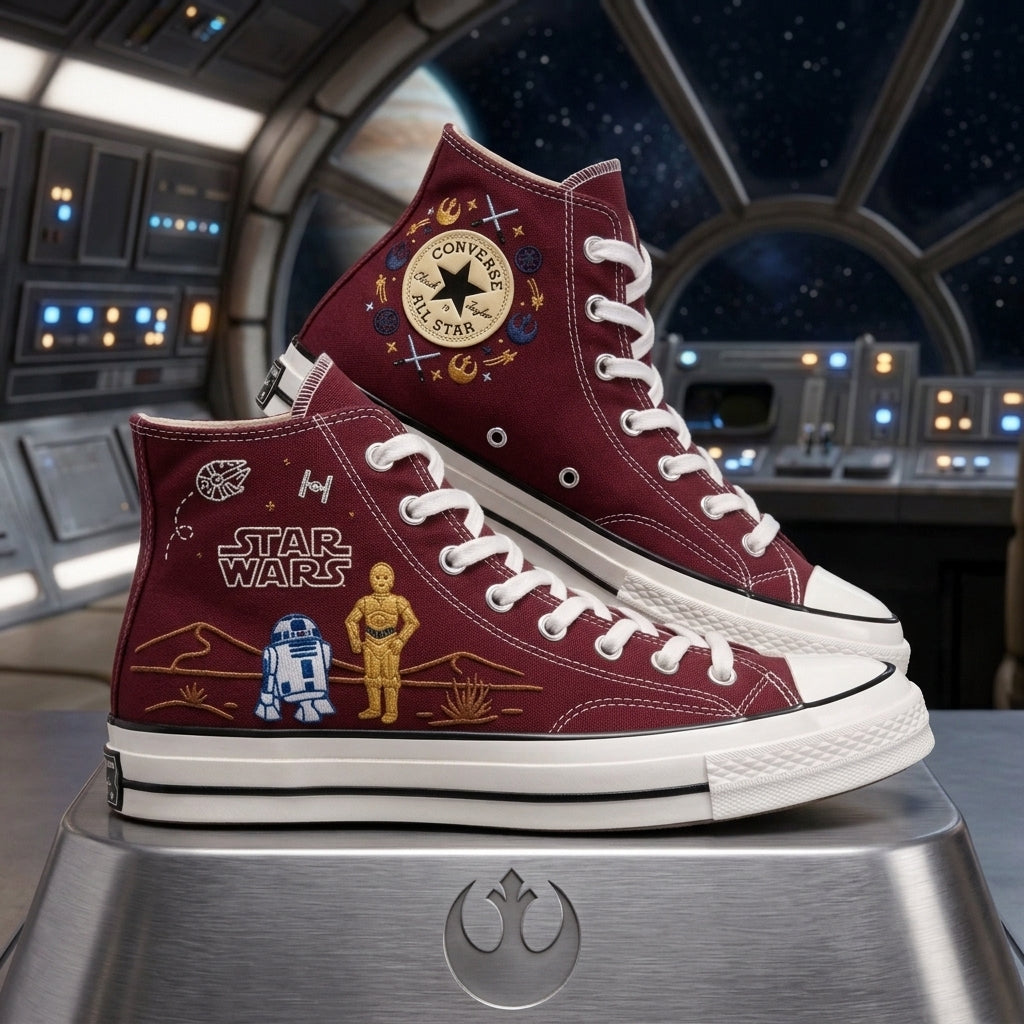 Star Wars Hand-Embroidered Converse Chuck Taylor 1970s - All Star Classic