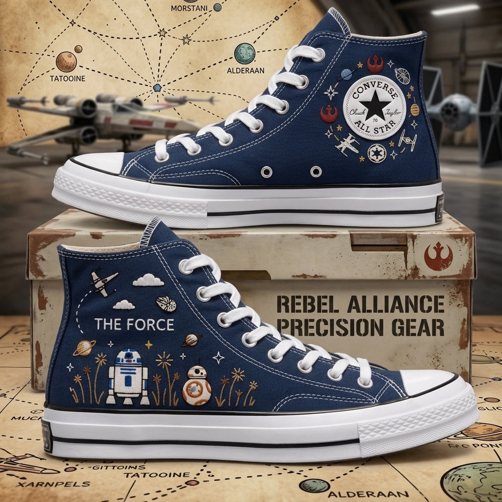 Star Wars Hand-Embroidered Converse Chuck Taylor 1970s - All Star Classic