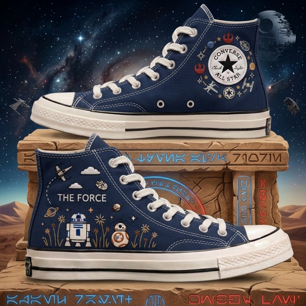 Star Wars Hand-Embroidered Converse Chuck Taylor 1970s - All Star Classic