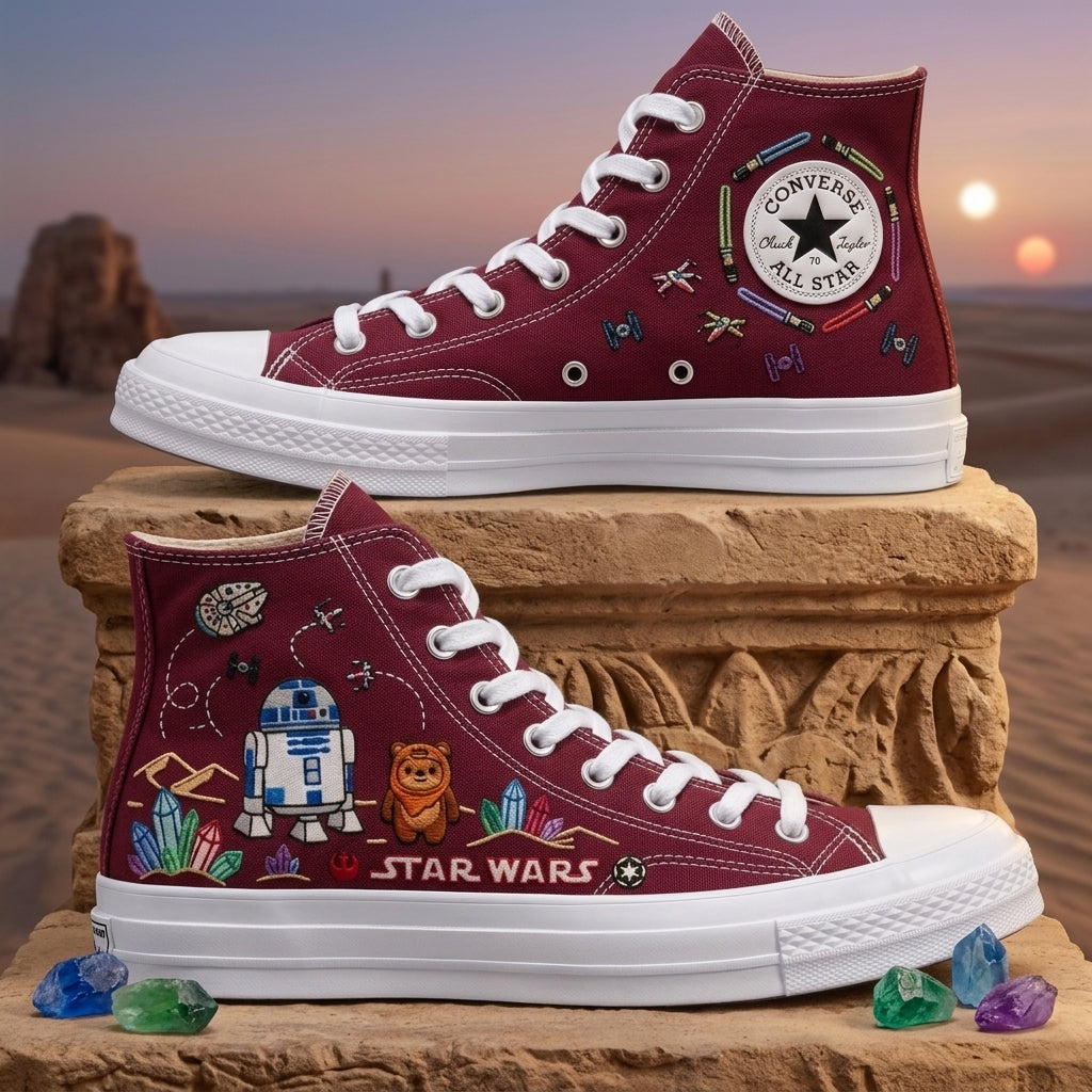 Star Wars Hand-Embroidered Converse Chuck Taylor 1970s - All Star Classic