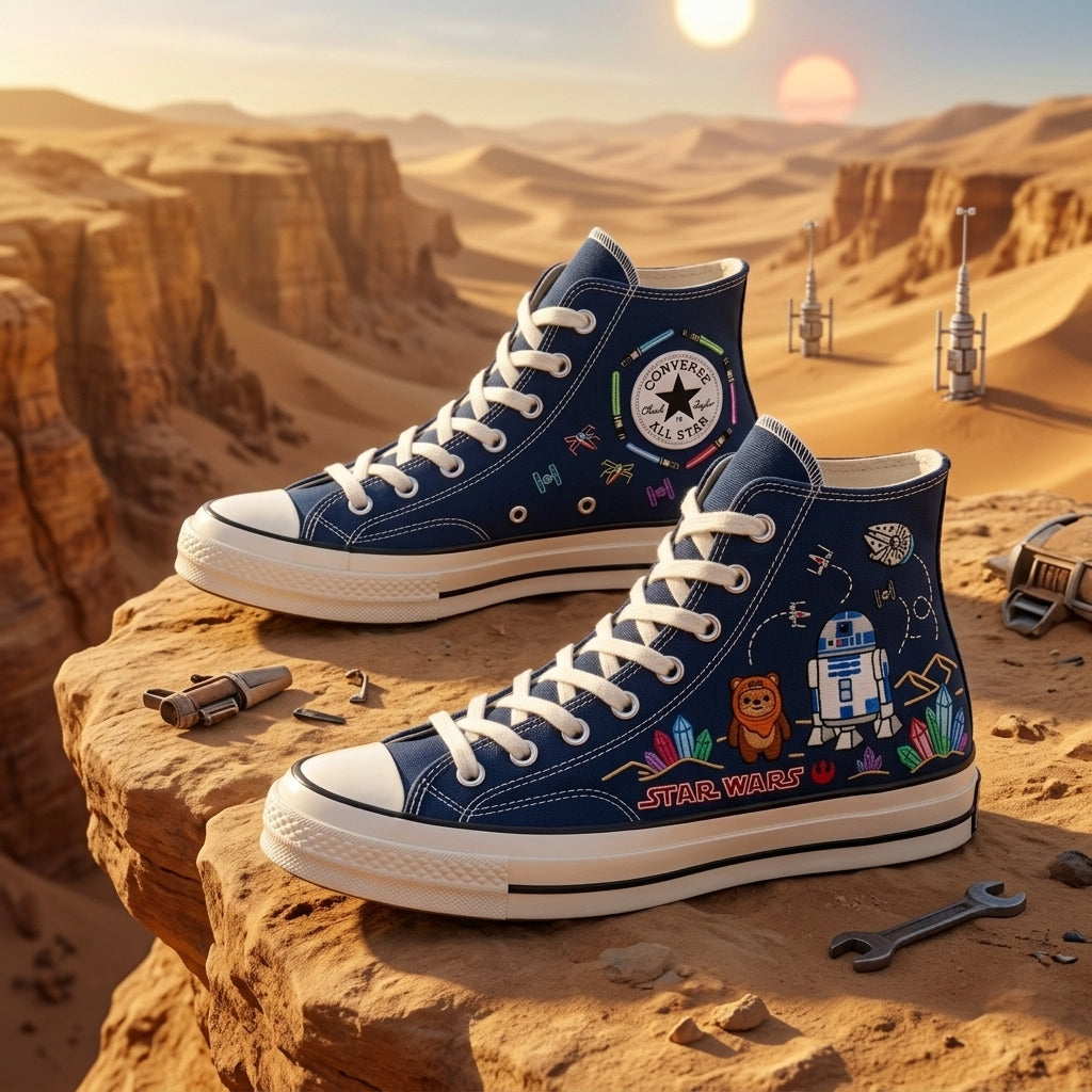 Star Wars Hand-Embroidered Converse Chuck Taylor 1970s - All Star Classic