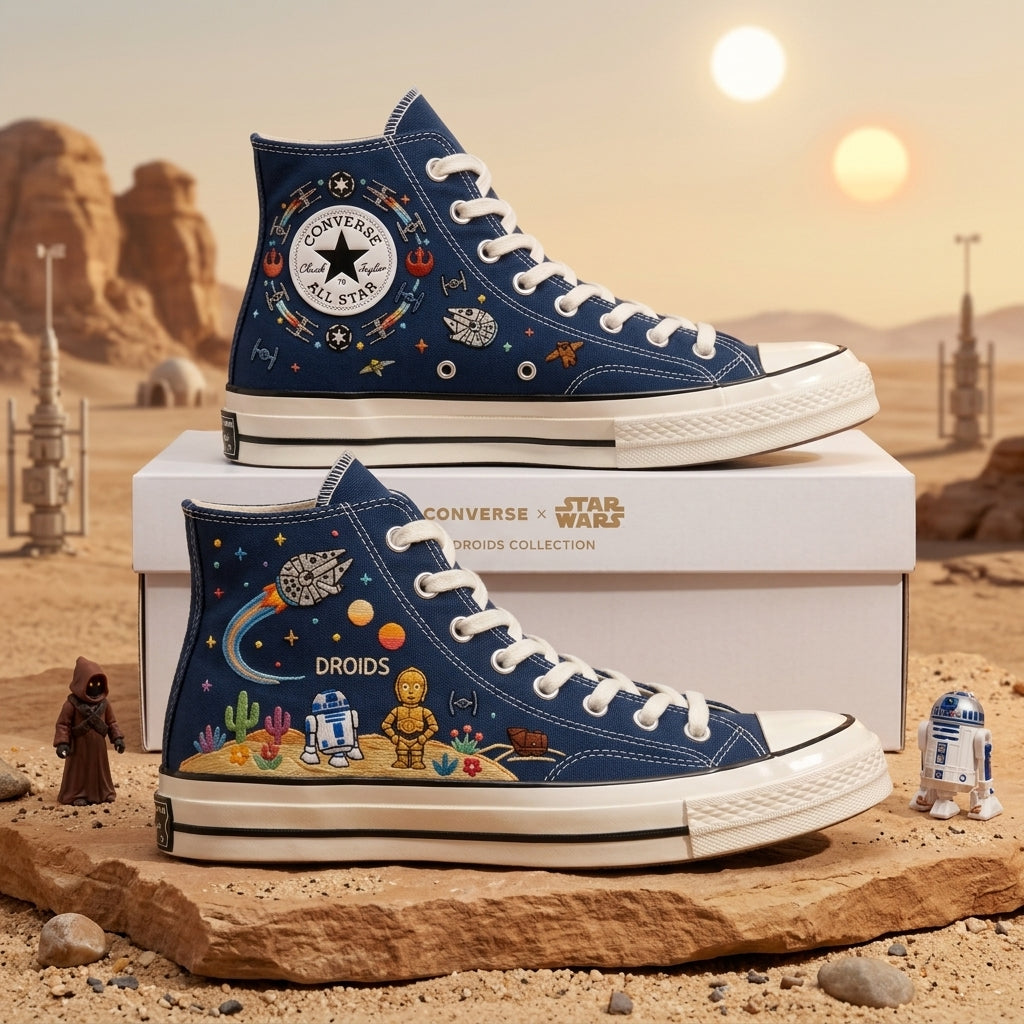 Star Wars Hand-Embroidered Converse Chuck Taylor 1970s - All Star Classic