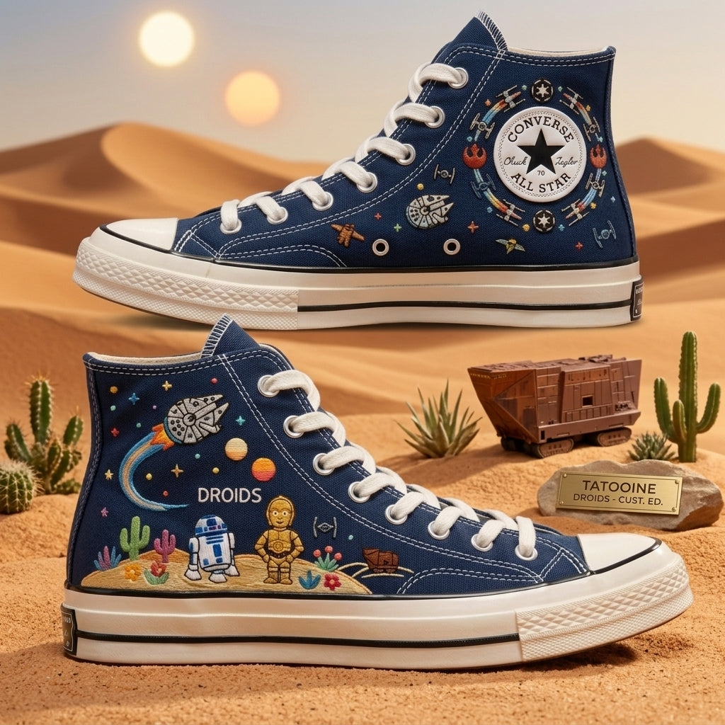 Star Wars Hand-Embroidered Converse Chuck Taylor 1970s - All Star Classic