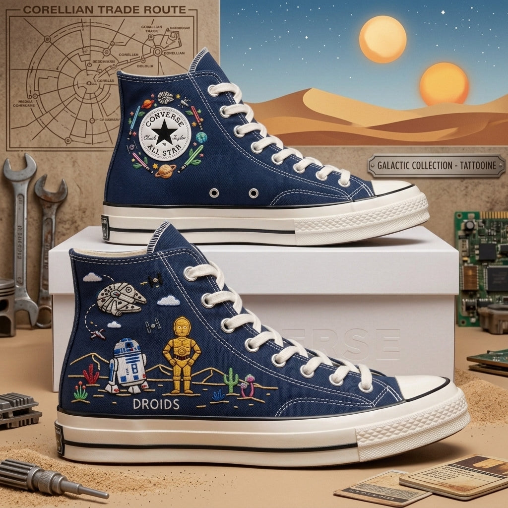 Star Wars Hand-Embroidered Converse Chuck Taylor 1970s - All Star Classic