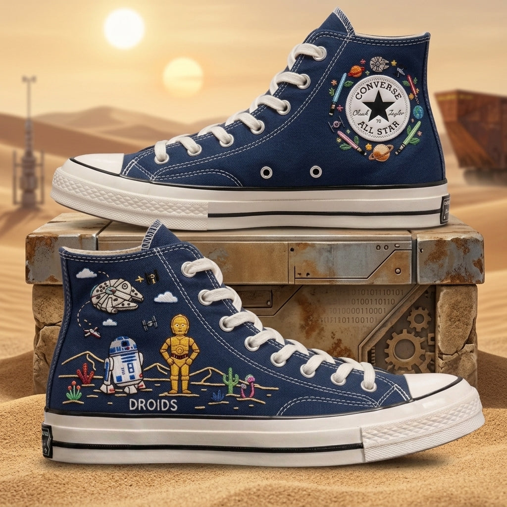 Star Wars Hand-Embroidered Converse Chuck Taylor 1970s - All Star Classic