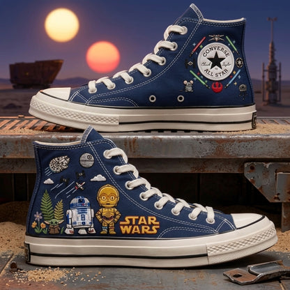 Star Wars Hand-Embroidered Converse Chuck Taylor 1970s - All Star Classic