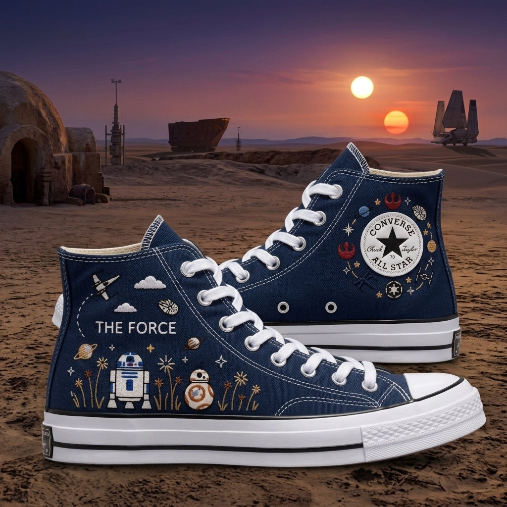 Star Wars Hand-Embroidered Converse Chuck Taylor 1970s - All Star Classic